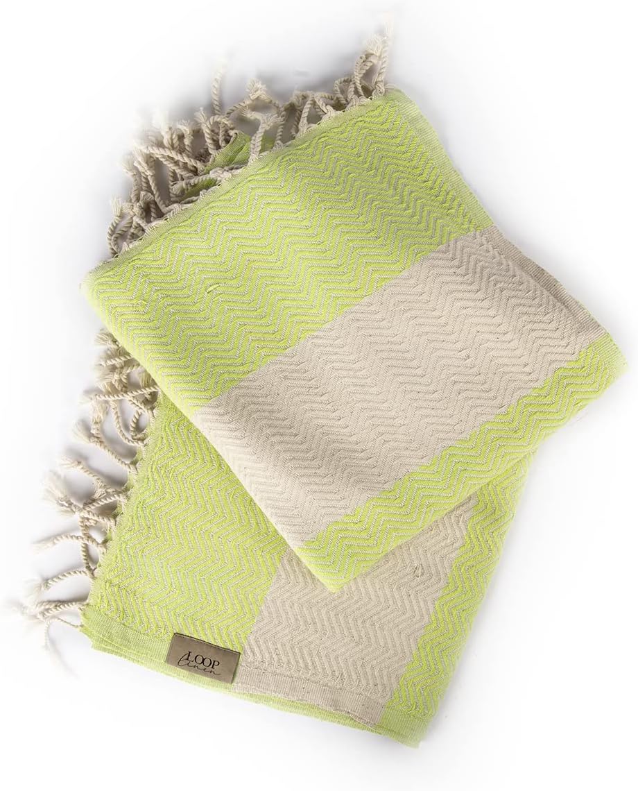 Loop Linen Cotton Beach Towel - Large Soft Stylish