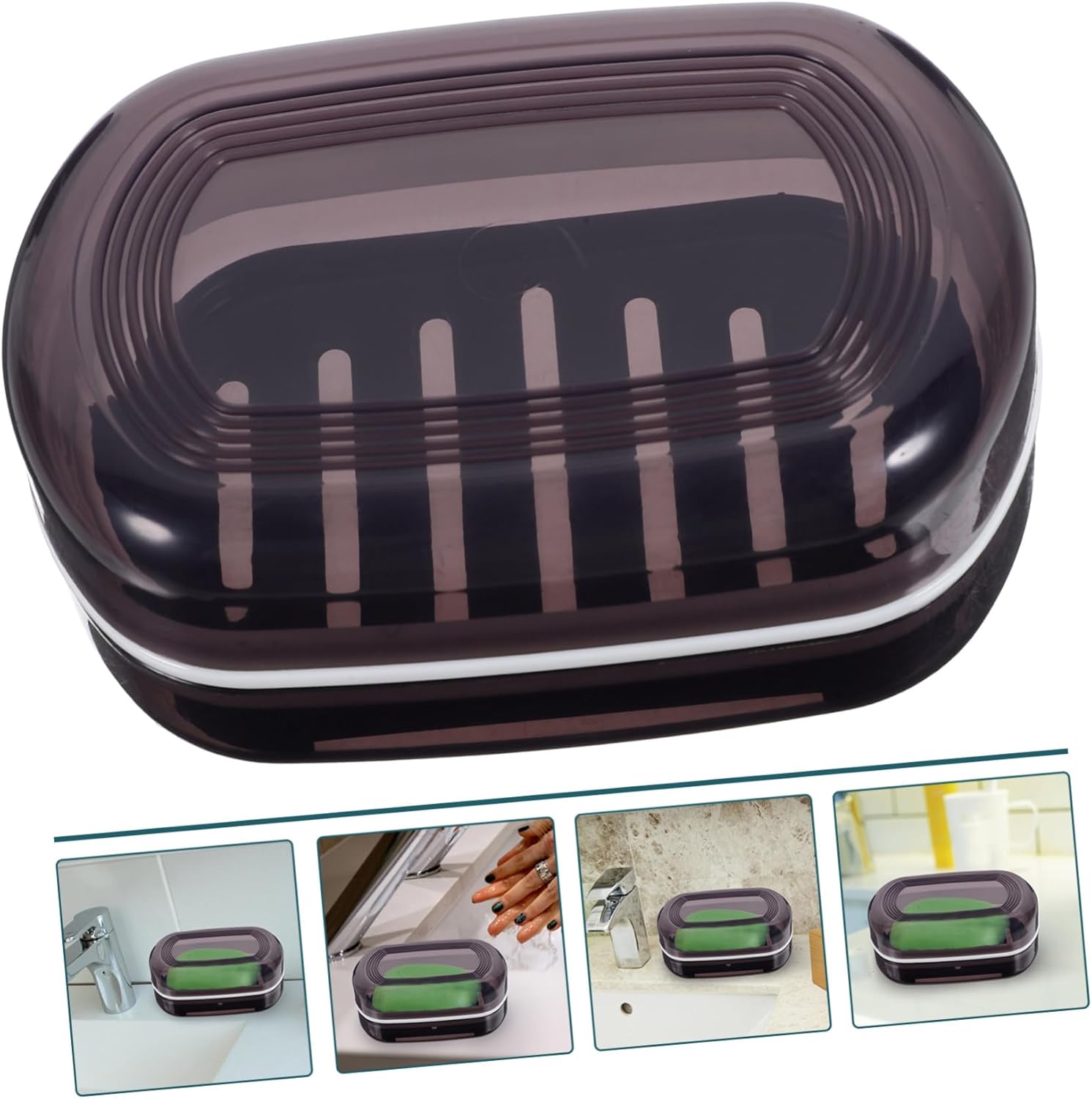BRIGHTFUFU Travel Soap Container with Lid