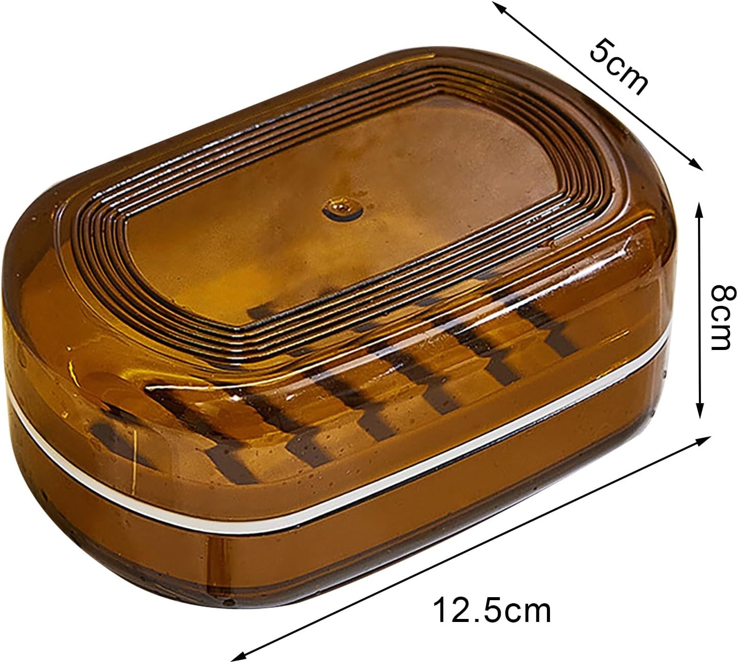 Loyliawa Soap Dishes with Lid and Draining Rack