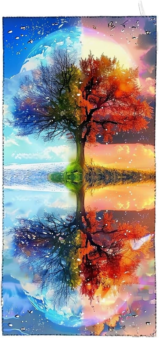 Life of Tree Fluffy Oversized Beach Towels 32x64 Inch
