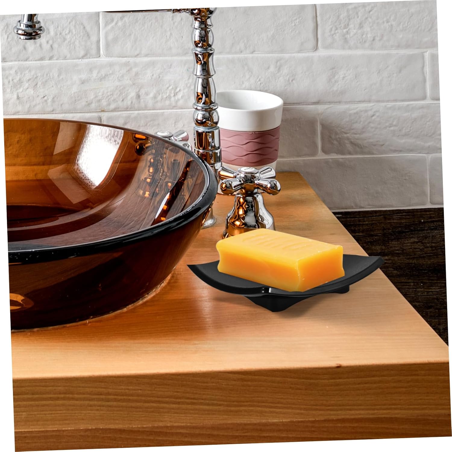 CATIEBYE Shower Soap Holder with Sponge Drainage
