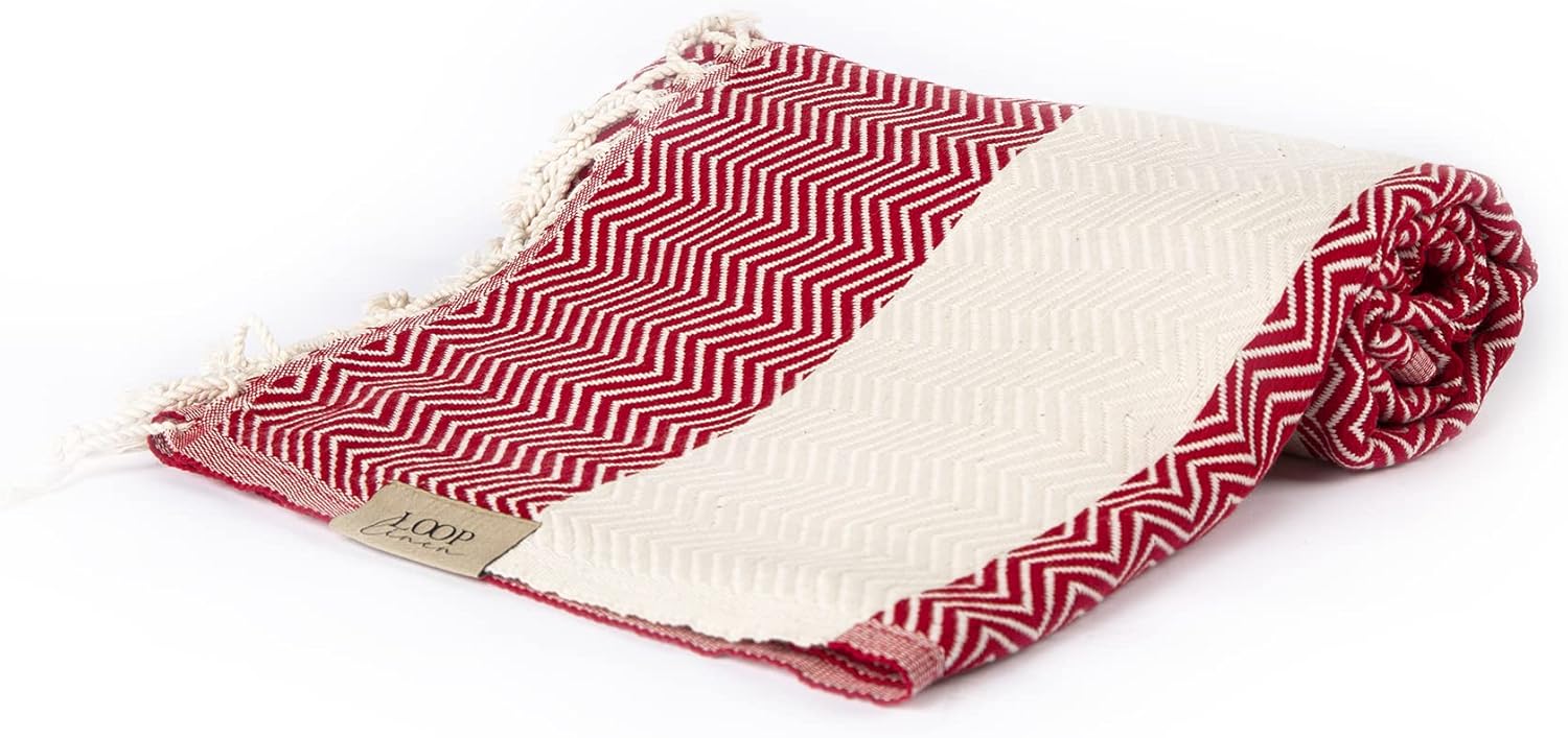 Loop Linen Large Cotton Beach Towel Soft Stylish