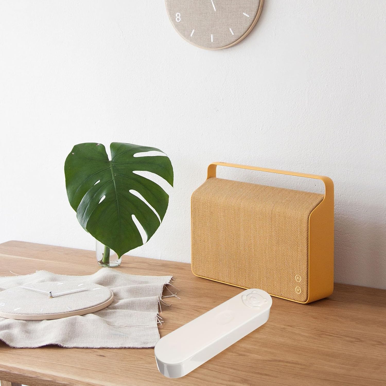 GLEAVI 2pcs Cotton Swab Storage Box with Lid Holder