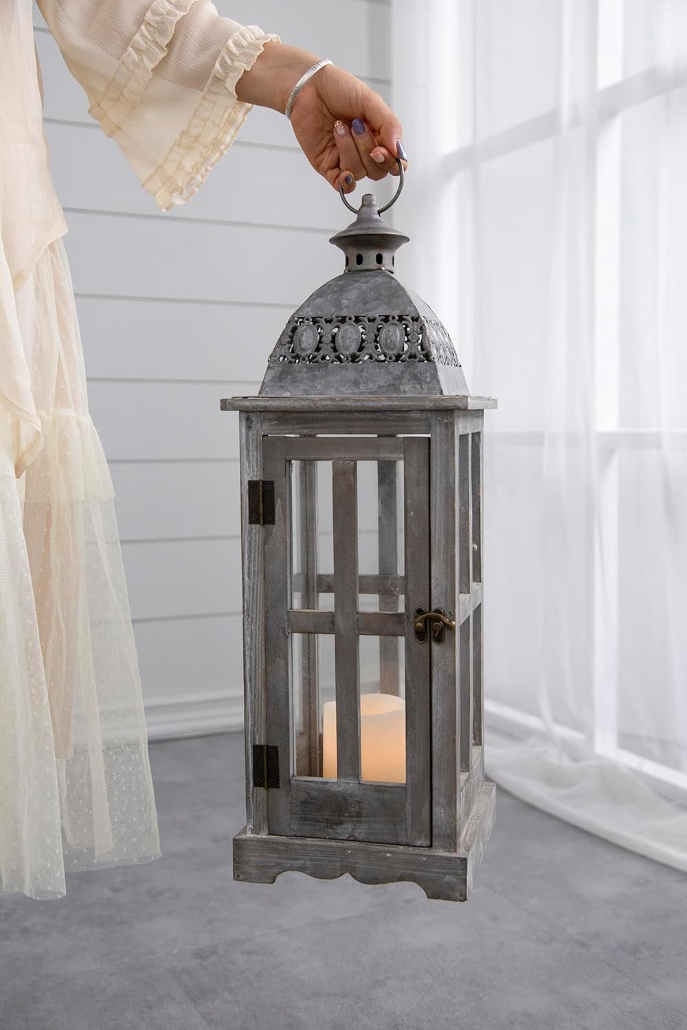Strawberry Fairy Decorative Candle Lantern Set of Two