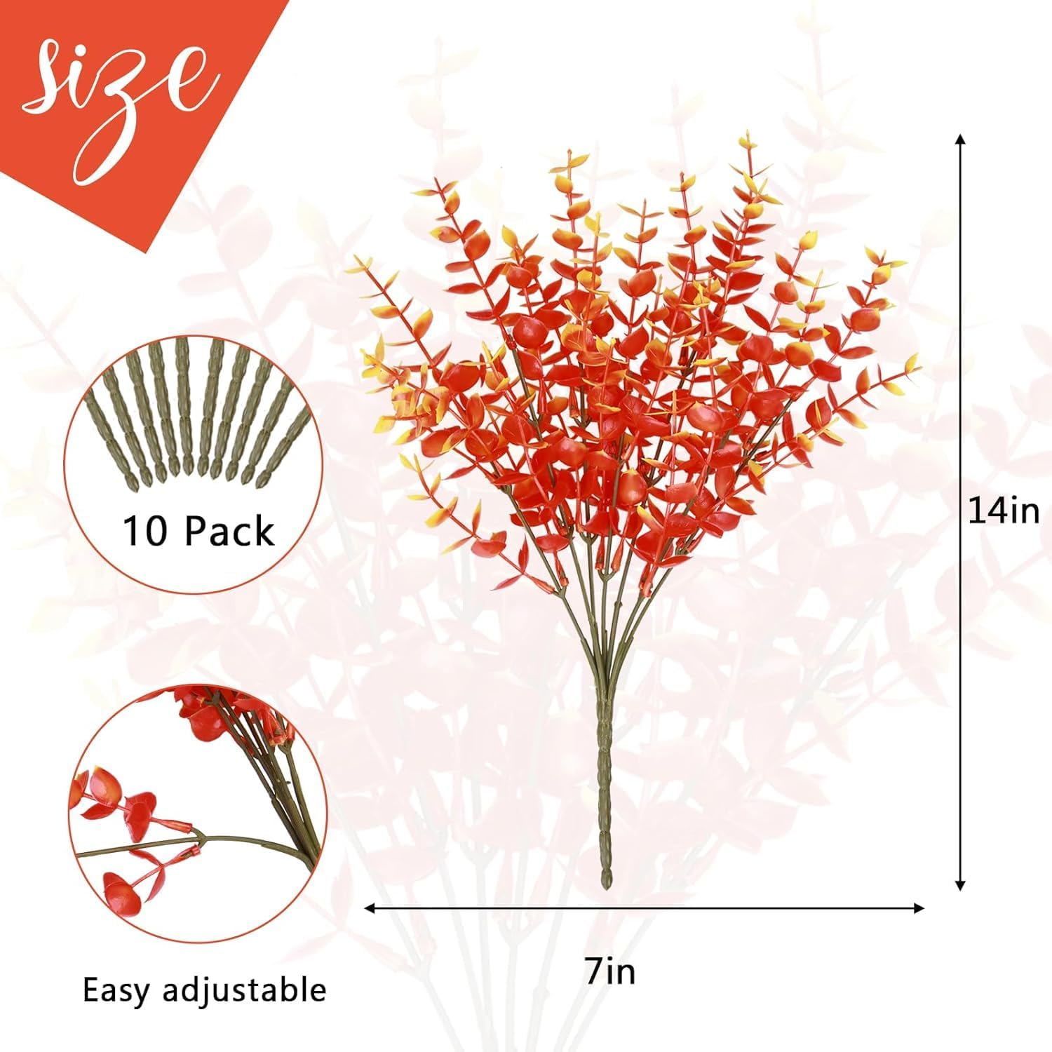 Summer Flower 10pcs Artificial Fall Boxwood Decor