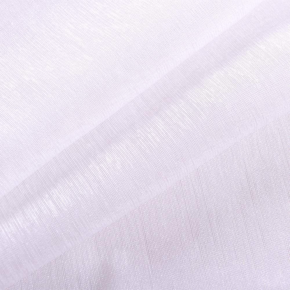 KOUFALL 96 Sheer Curtains White Grommet Set of 2 Panels