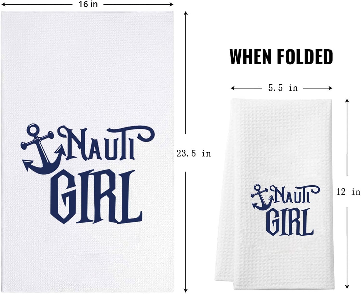 ZJXHPO Nauti Grl Beach Kitchen Towel