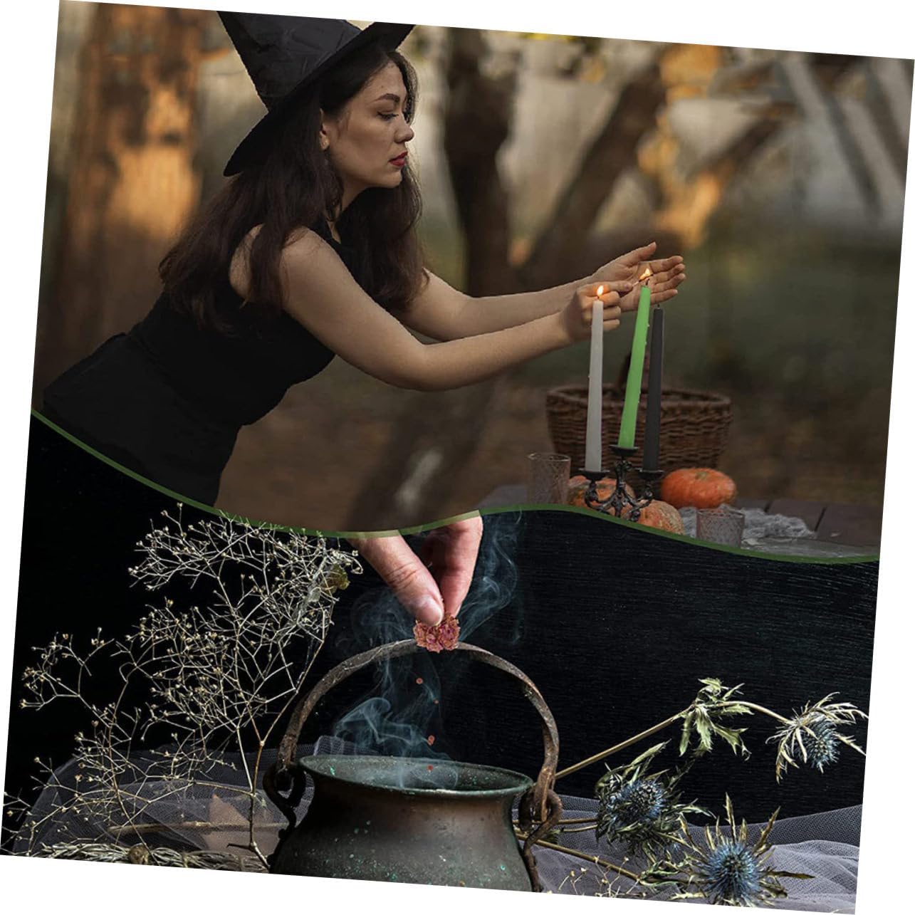 Witch Starter Kit with Dried Flowers and Crystals