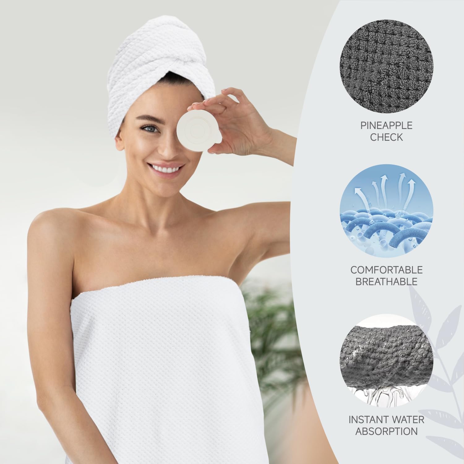 MaopaoBeauty 35x70 Extra Large Towel Set of 4