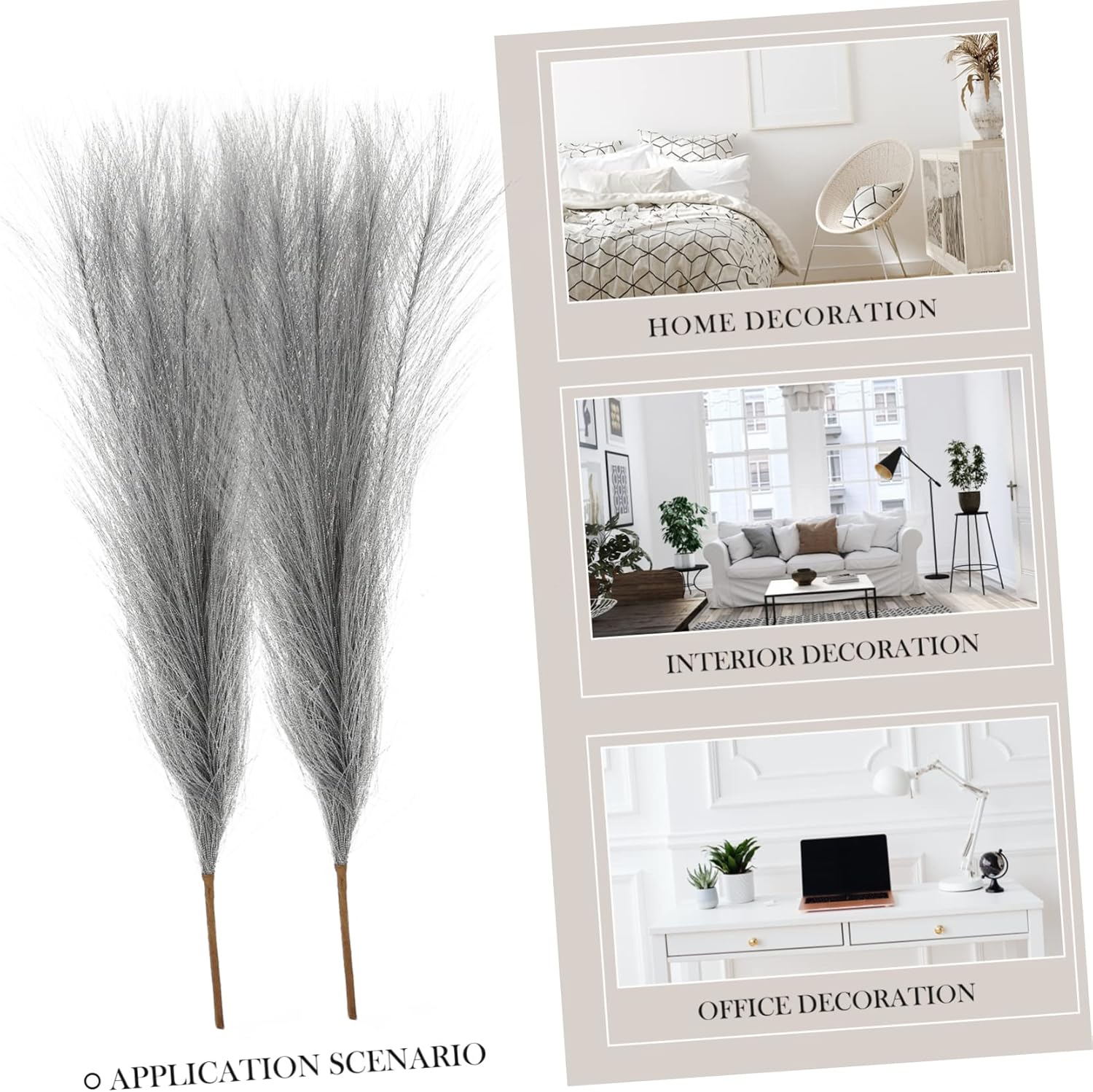 Yardenfun 20 Pcs Artificial Farmhouse Plumes Vase Fillers
