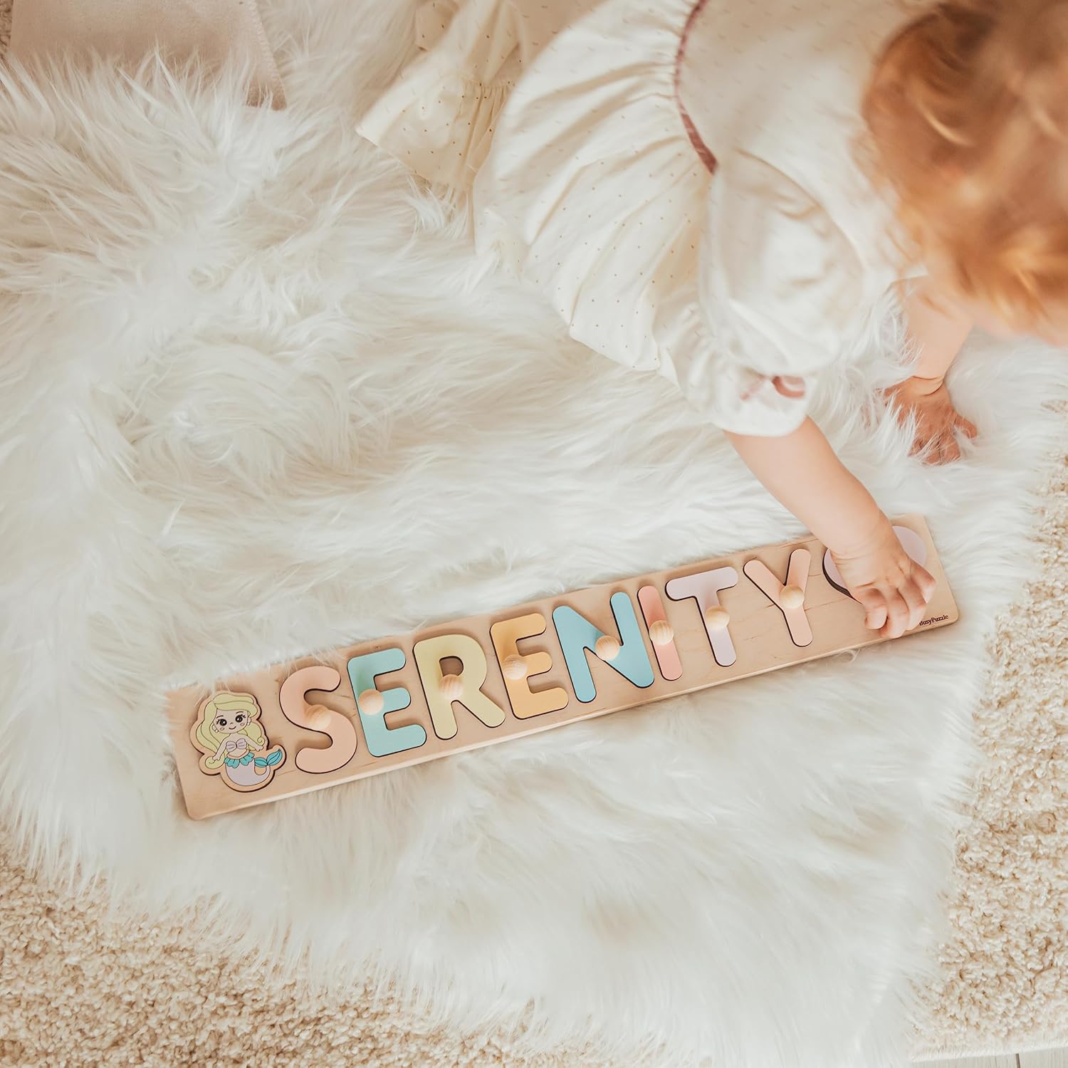 Personalized Wooden Name Puzzle for Toddlers