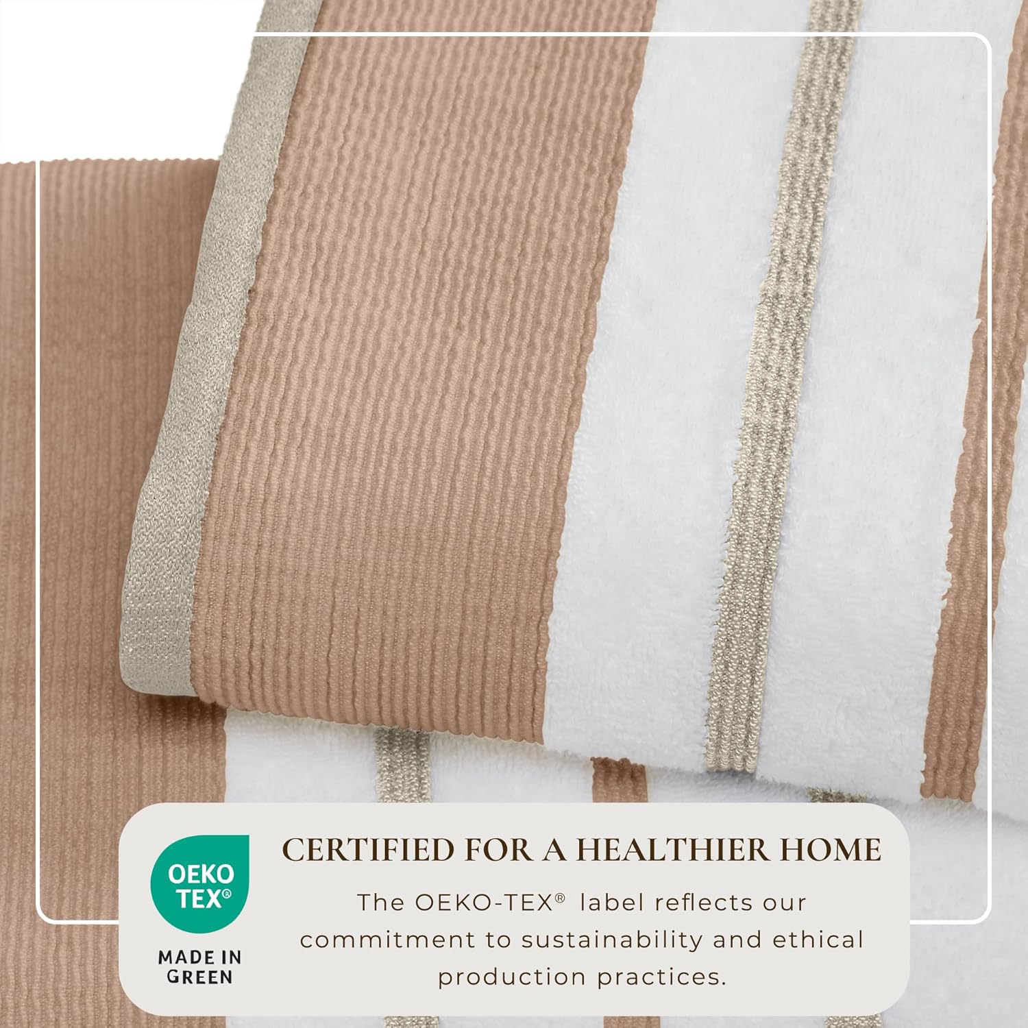 Great Bay Home Decorative Bath Towel Set 6 Piece