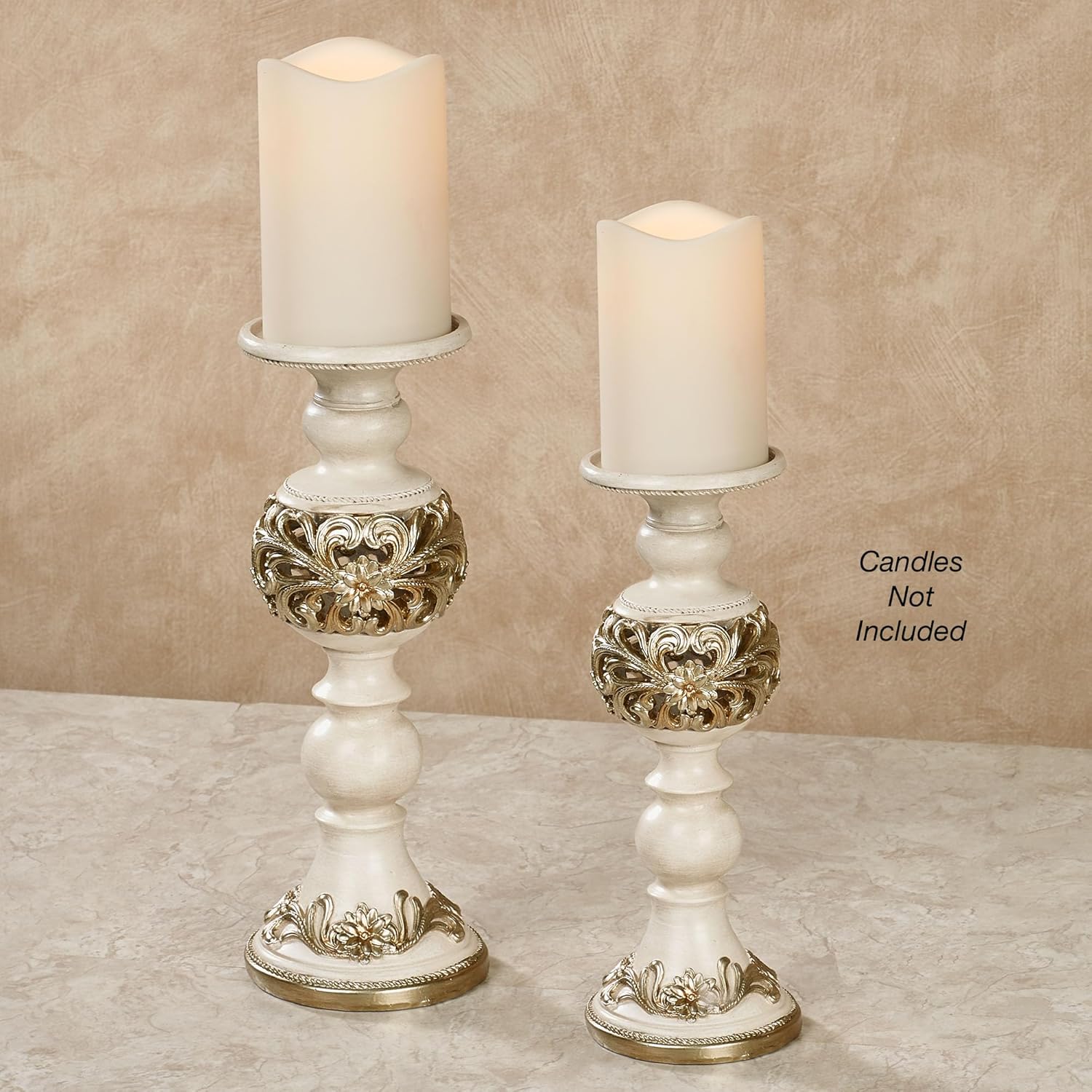 Touch of Class Abimbola Ivory Candleholder Set of Two