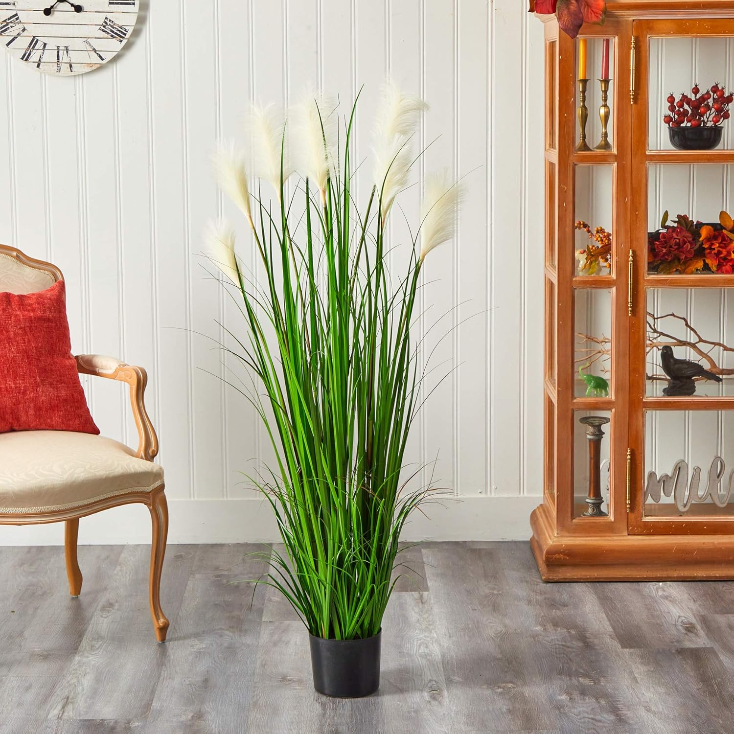 Nearly Natural 45ft Plume Grass Artificial Plant