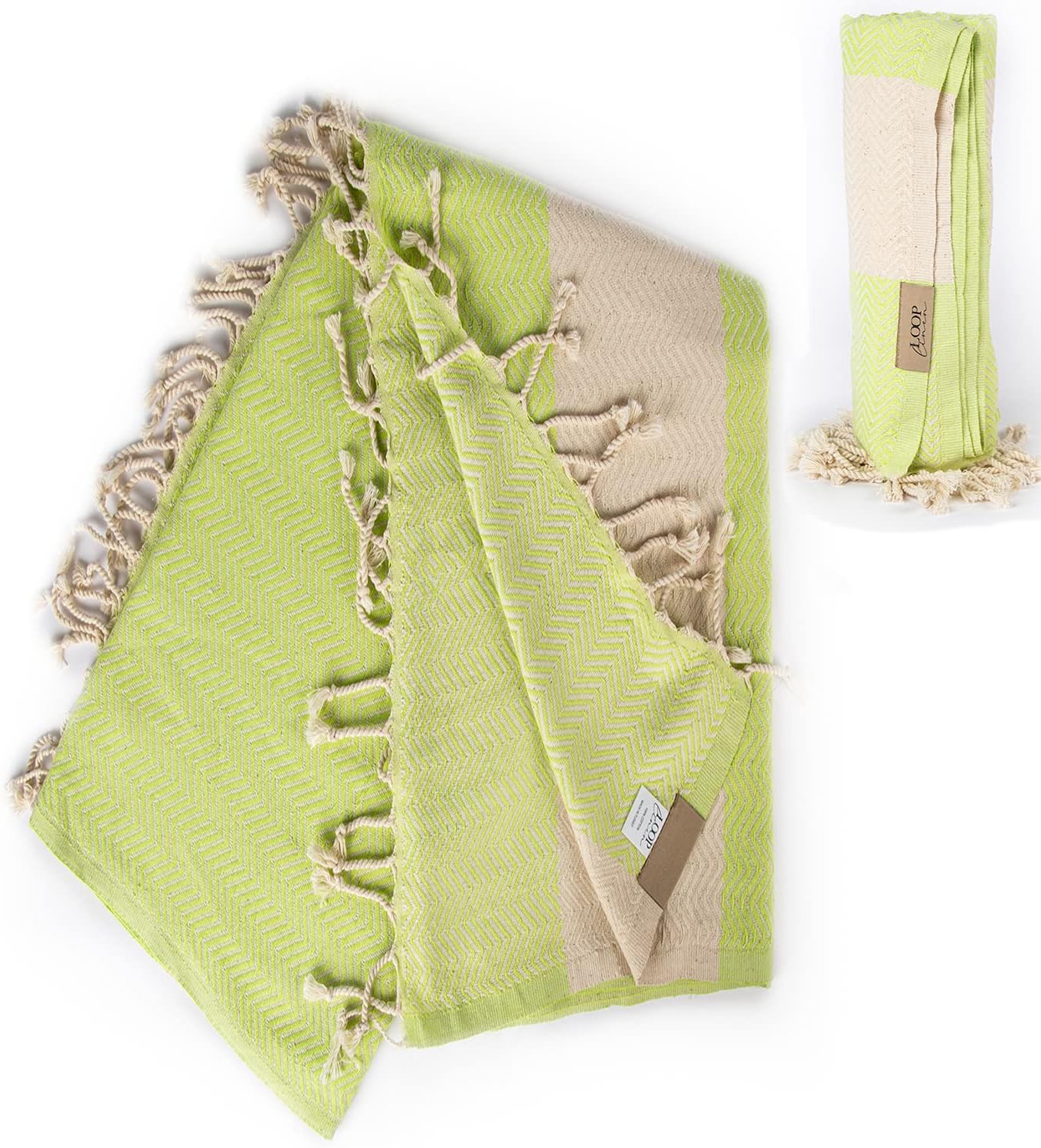 Loop Linen Cotton Beach Towel - Large Soft Stylish