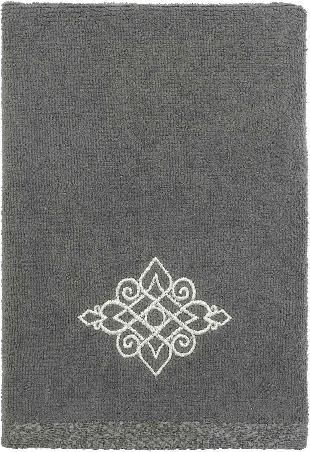 Avanti Linens Fingertip Towel - Soft Absorbent Cotton Nickel 18x11