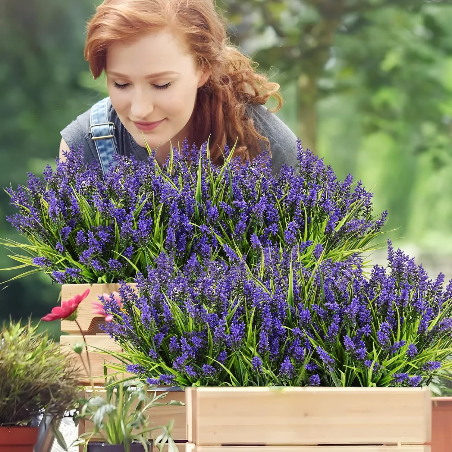 Waipfaru Artificial Flowers Purple 20 Bundles