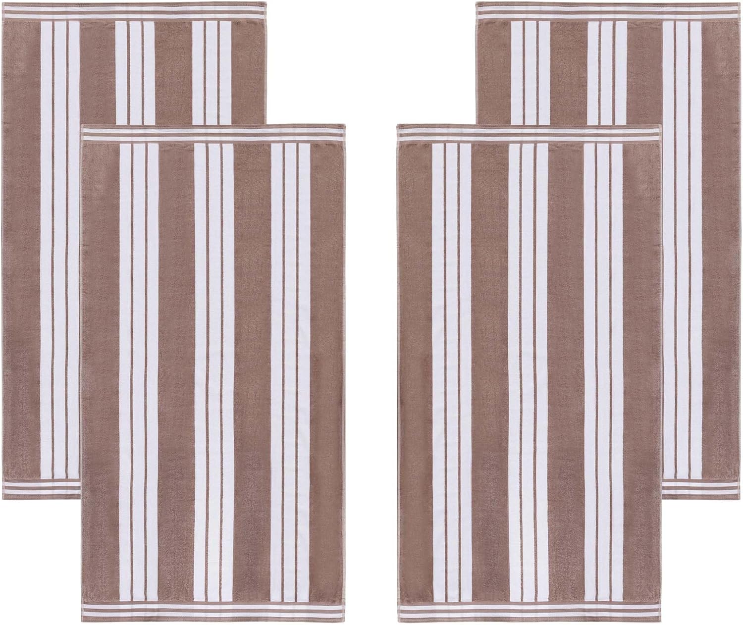 Superior Oversized Cotton Beach Towel Set of 4 1
