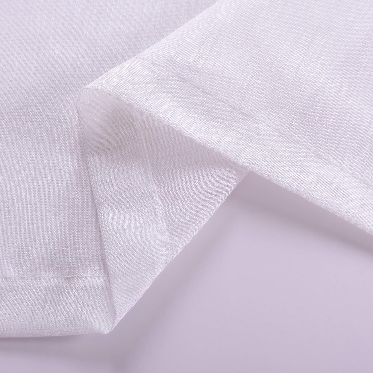 KOUFALL 96 Sheer Curtains White Grommet Set of 2 Panels
