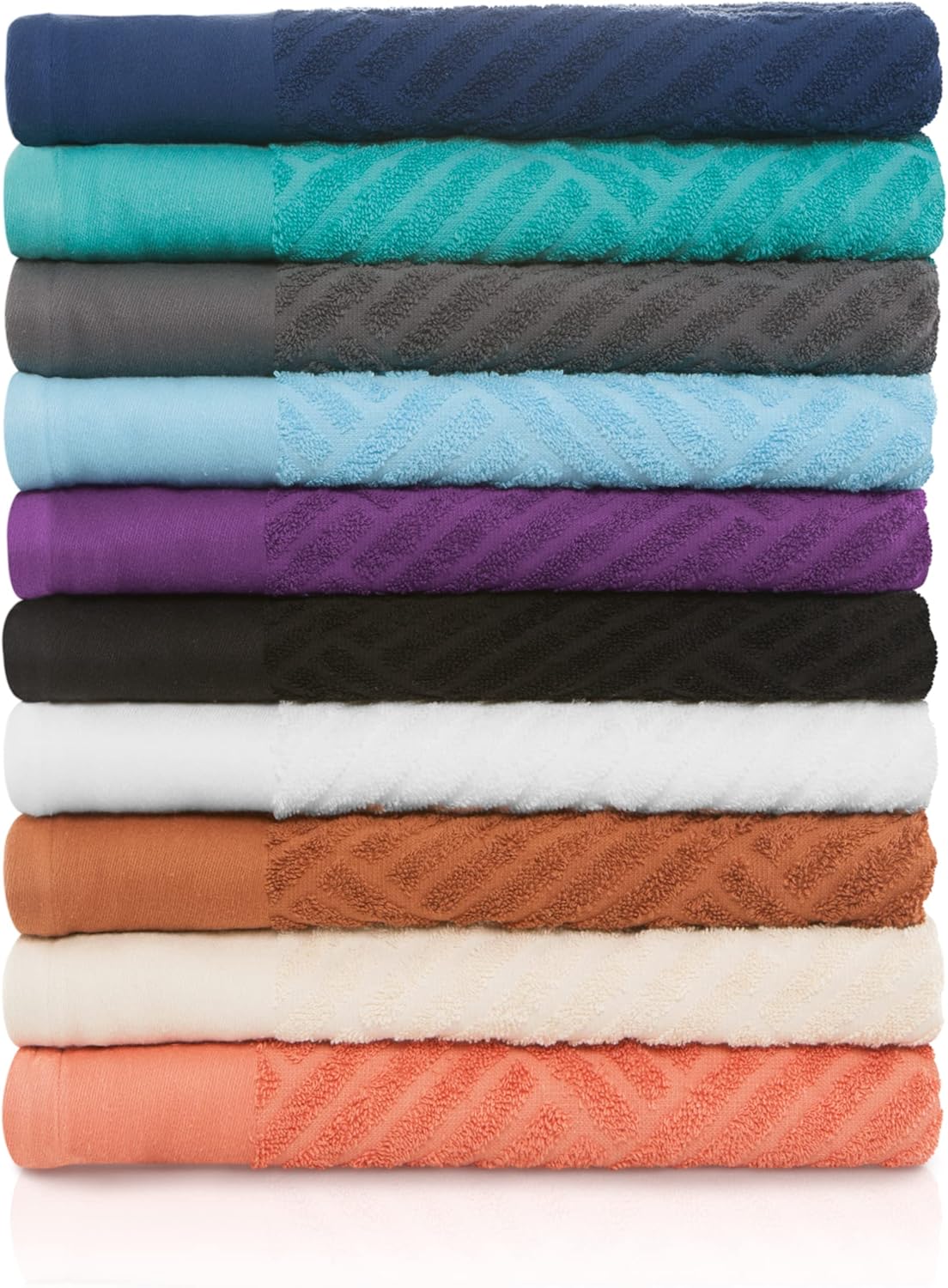 Superior Basketweave Egyptian Cotton 3-Piece Towel Set
