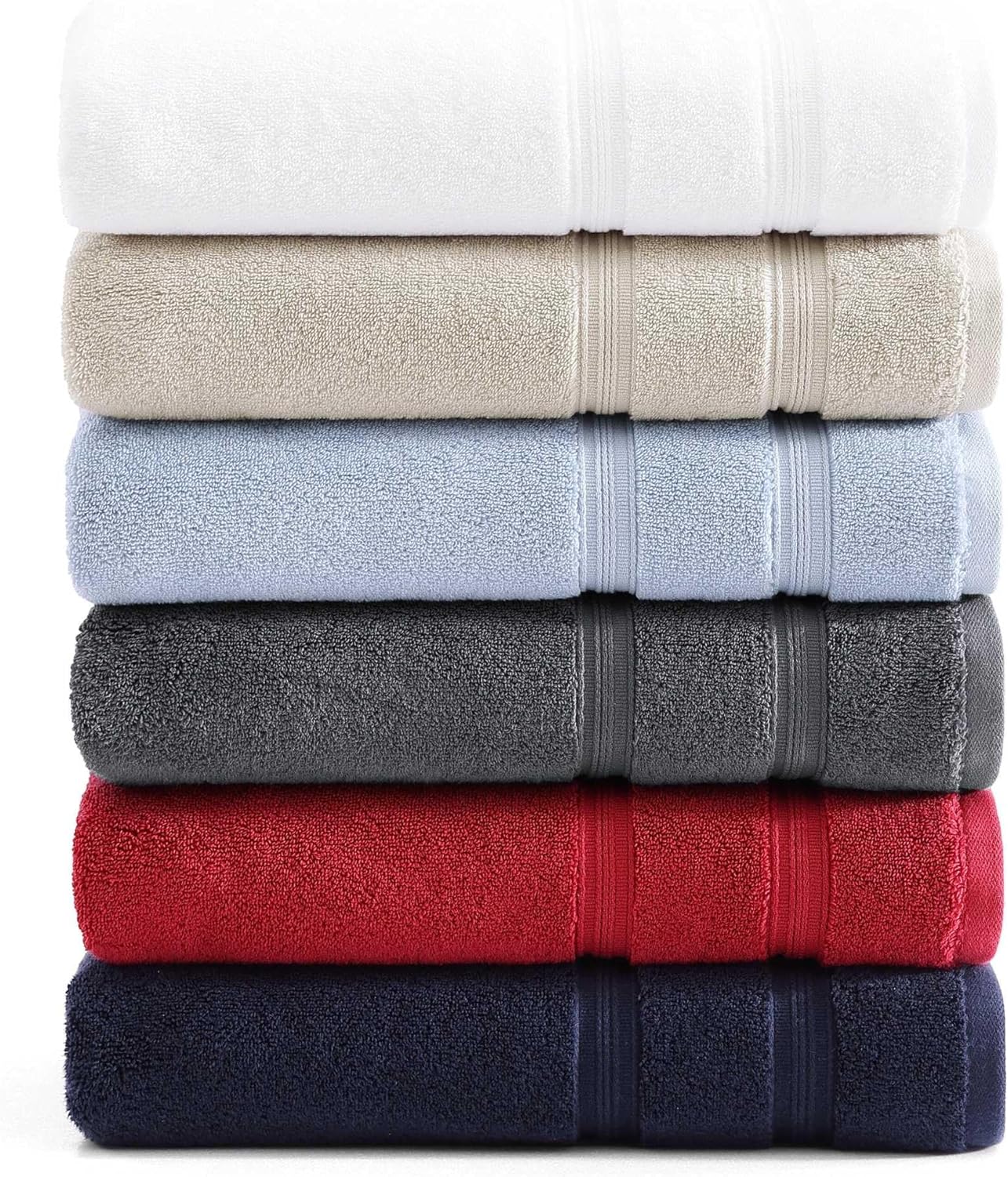 Tommy Hilfiger Bath Towel Set 6-Pack