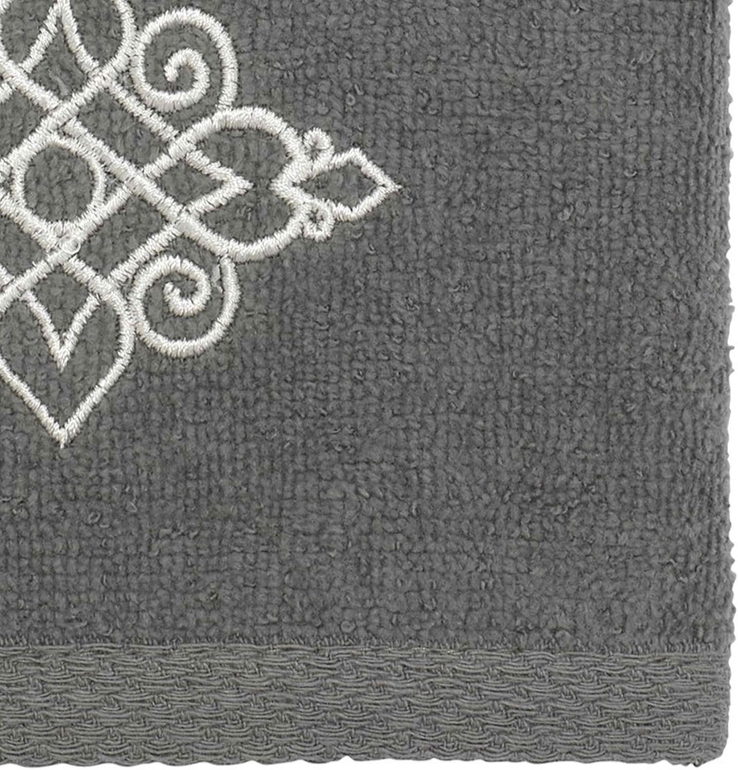 Avanti Linens Fingertip Towel - Soft Absorbent Cotton Nickel 18x11