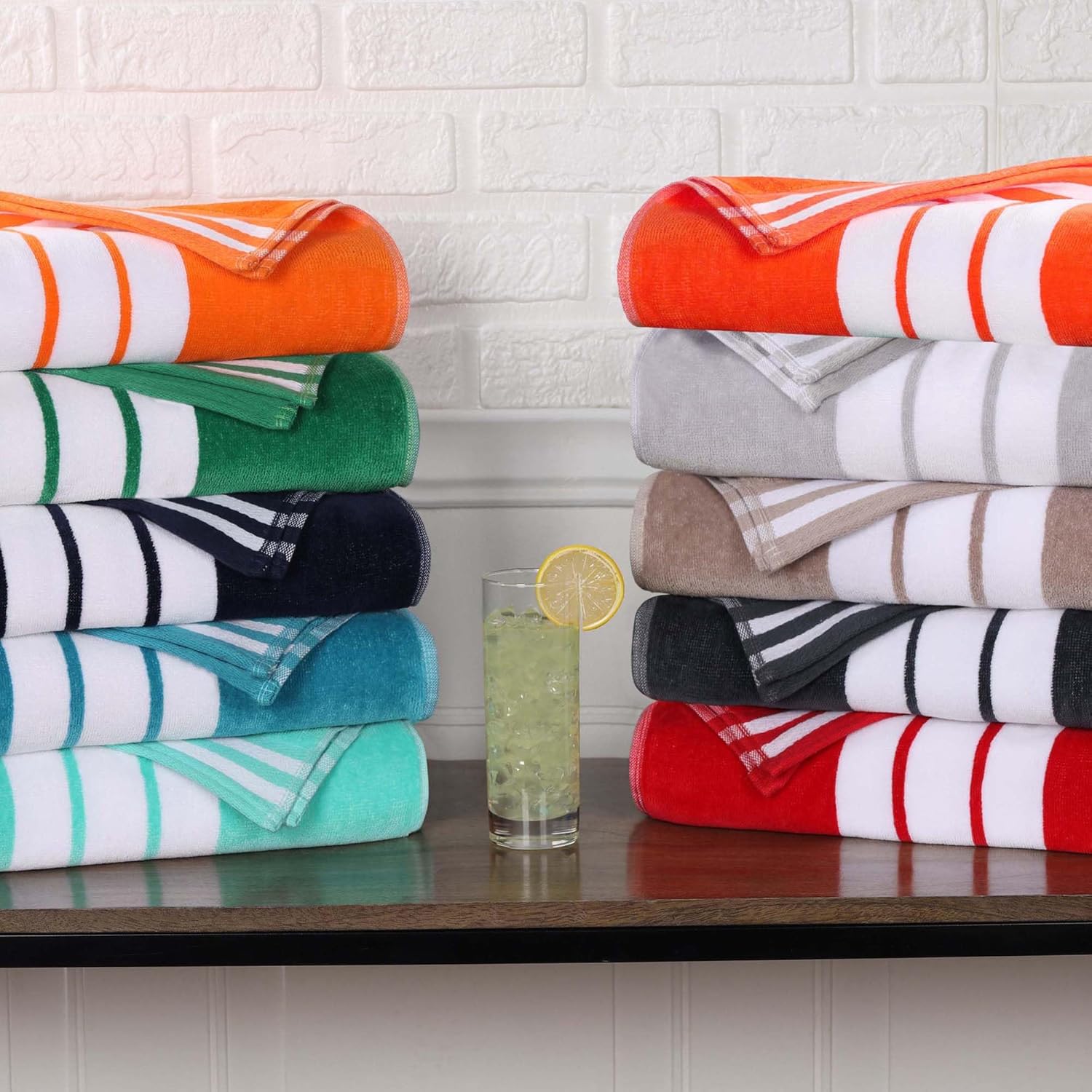 Superior Oversized Cotton Beach Towel Set of 2