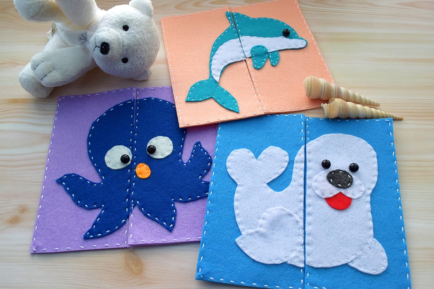 Felt Puzzle Ocean Montessori Learning Toy for Kids