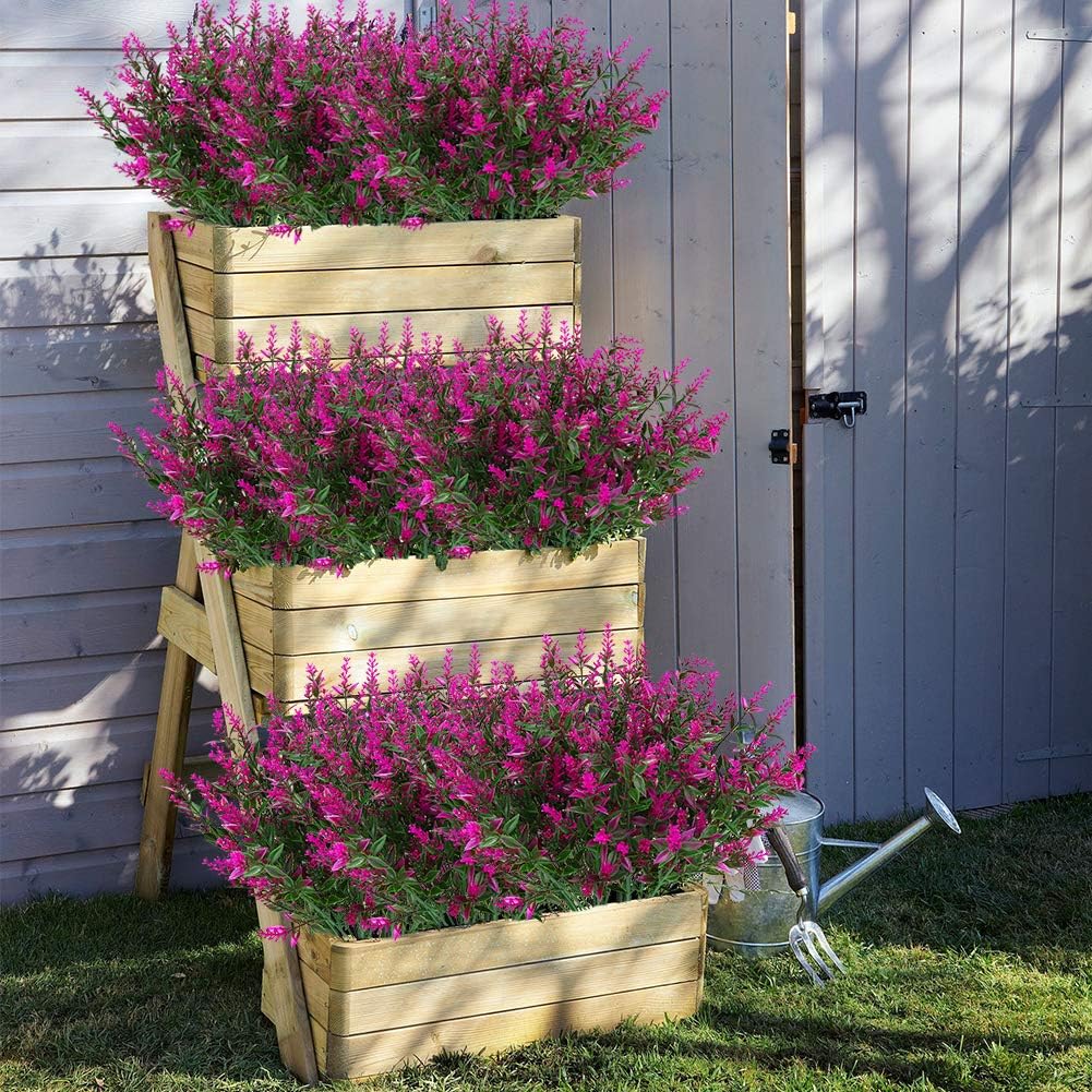 ArtBloom 8 Bundles Artificial Lavender Flowers