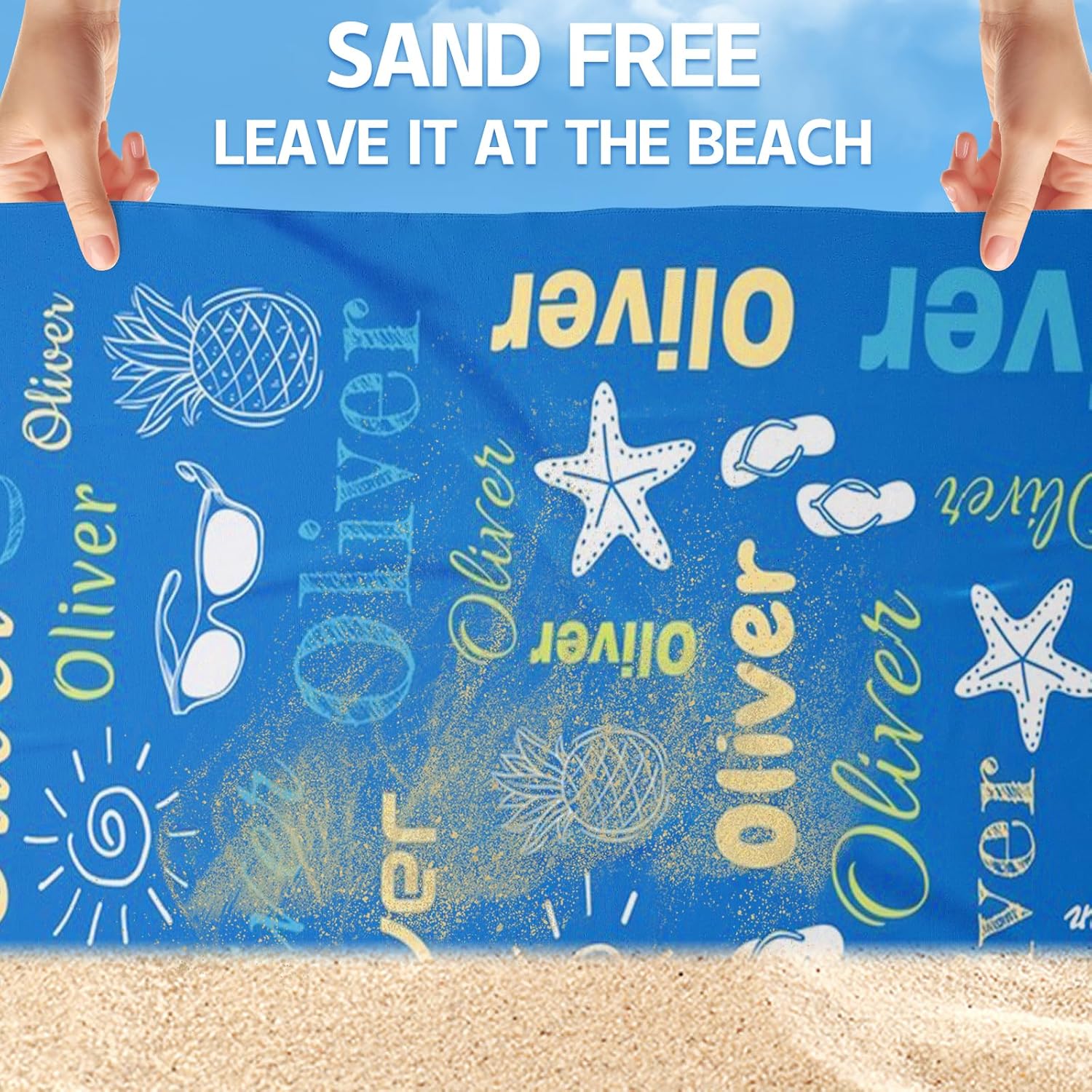 Personalized Beach Towels for Kids with Names