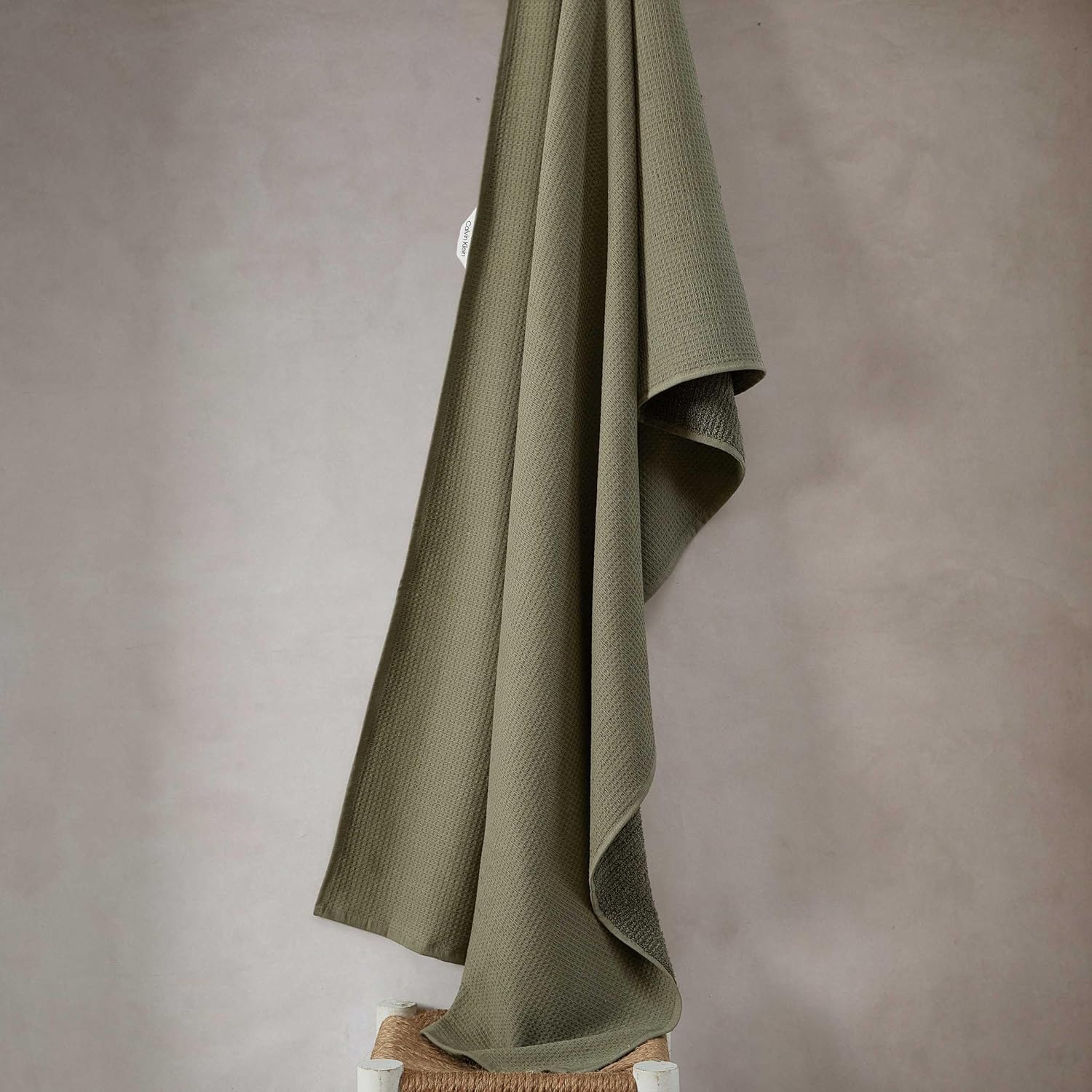 Calvin Klein Bath Towels - 3-Piece Set Dusty Green