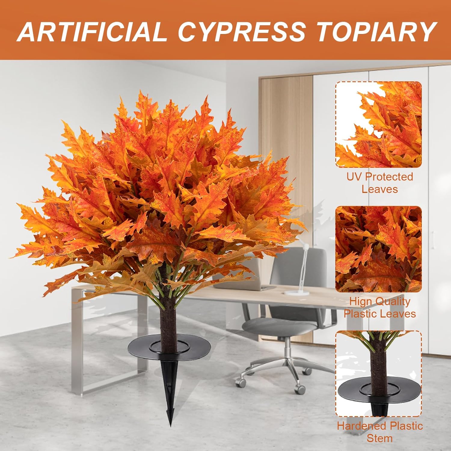 22 Artificial Maple Tree with Thorns 2-Piece Set