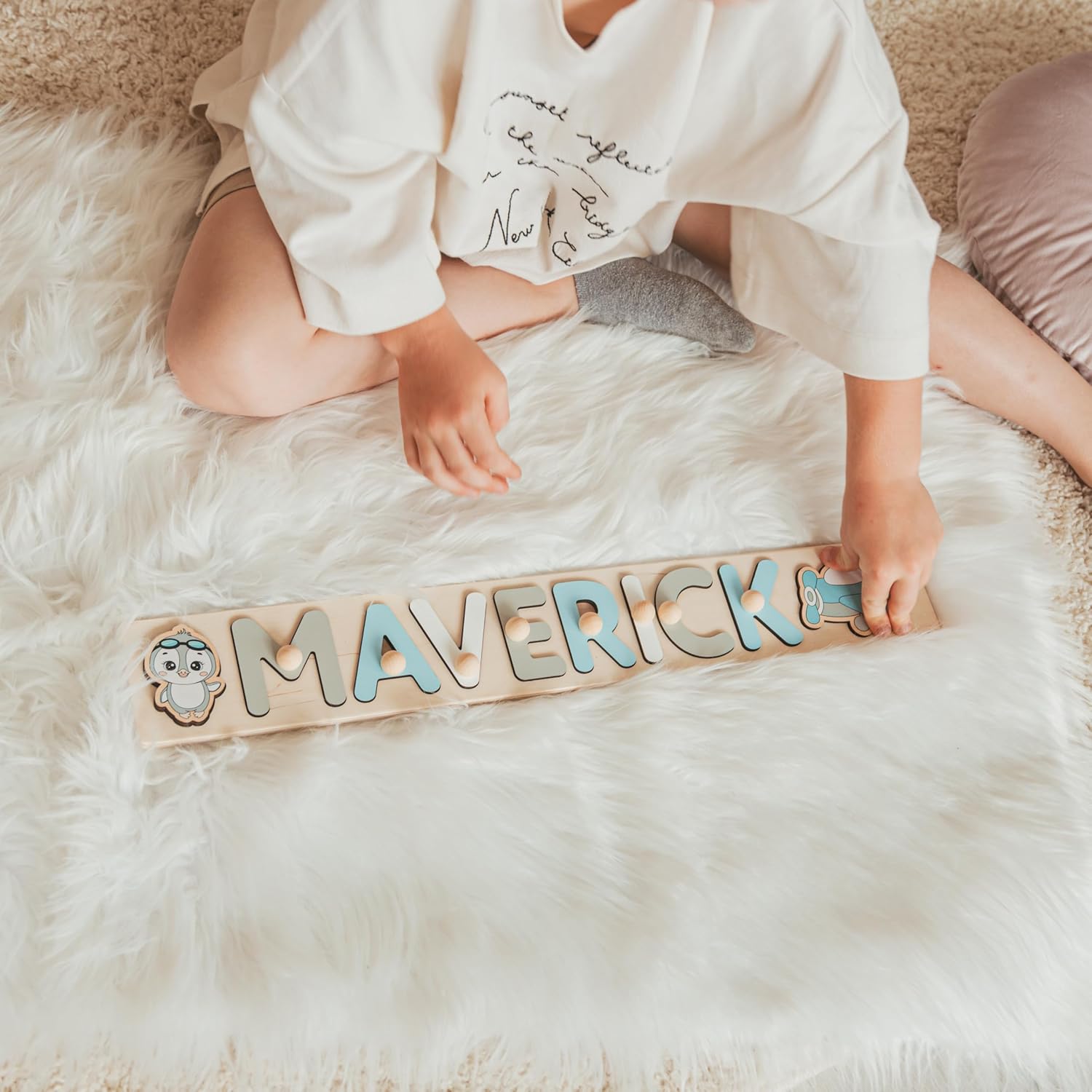 Personalized Wooden Puzzle with Name and Message
