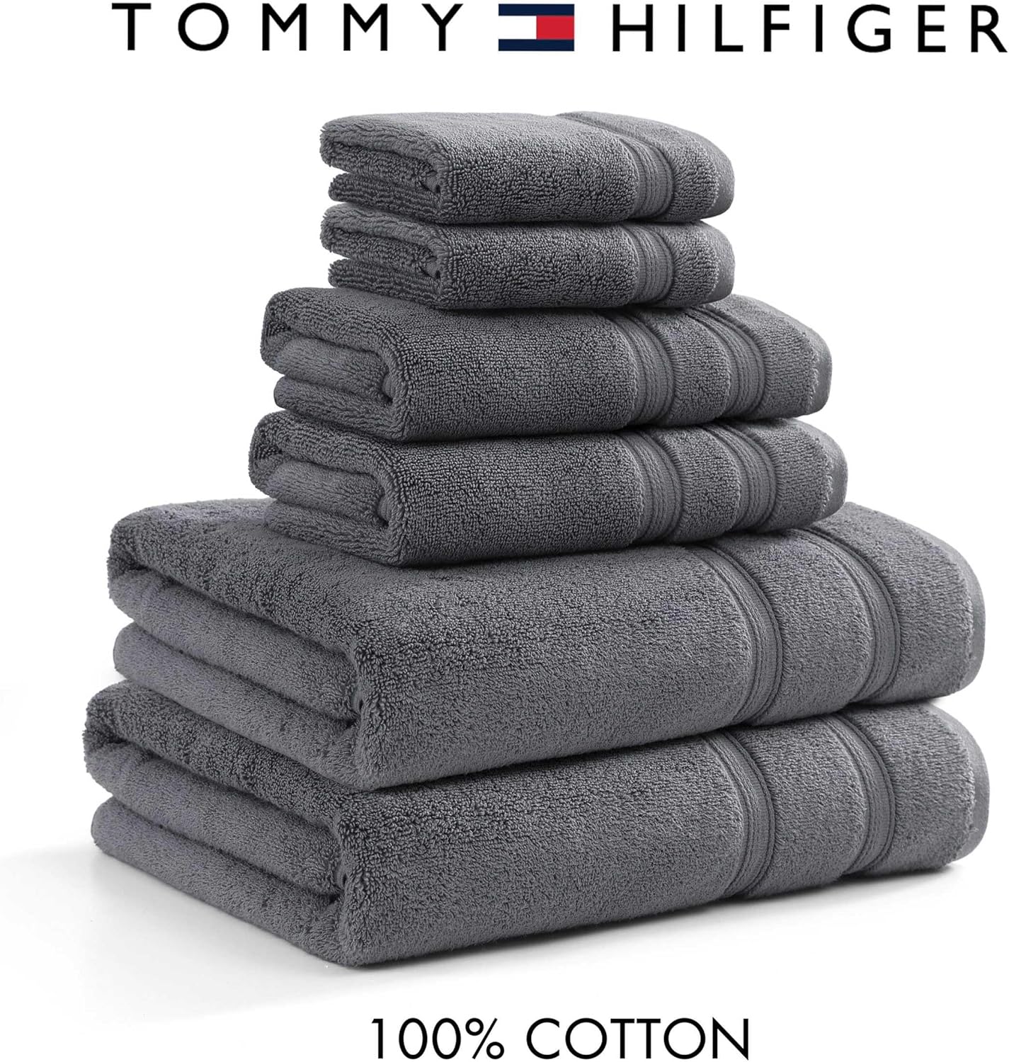 Tommy Hilfiger Bath Towel Set 6-Pack