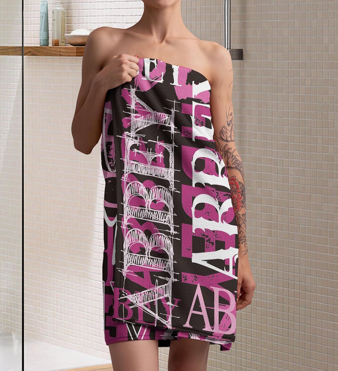 Custom Beach Towel with Name Made in USA 1