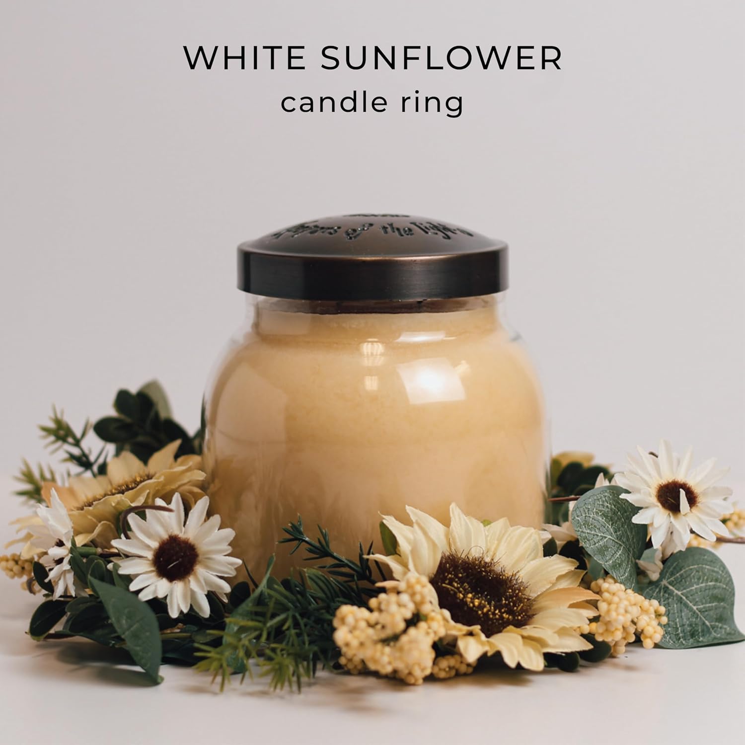 A Cheerful Giver Wreath Candle Ring for Centerpieces
