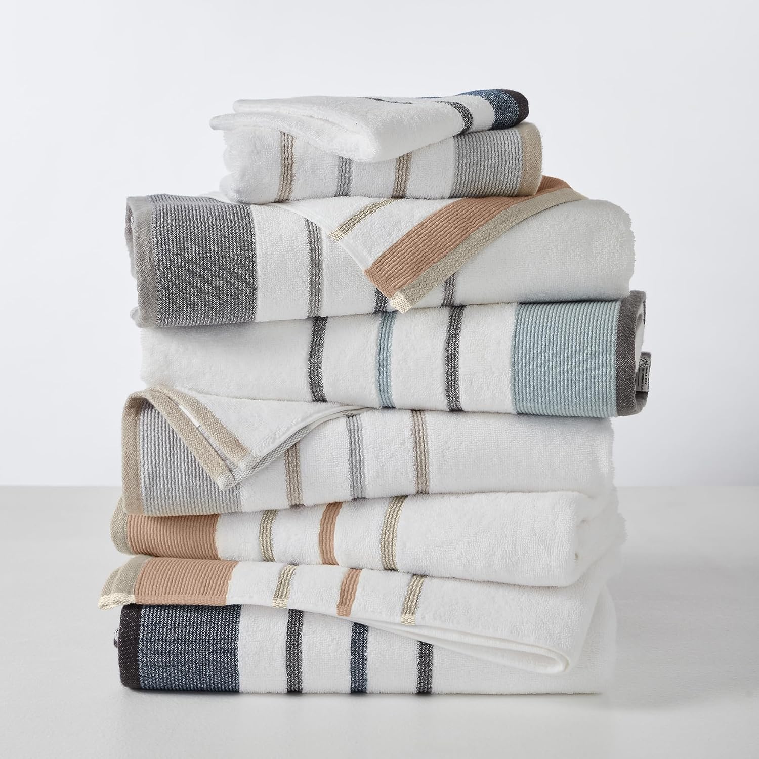 Great Bay Home Decorative Bath Towel Set 6 Piece