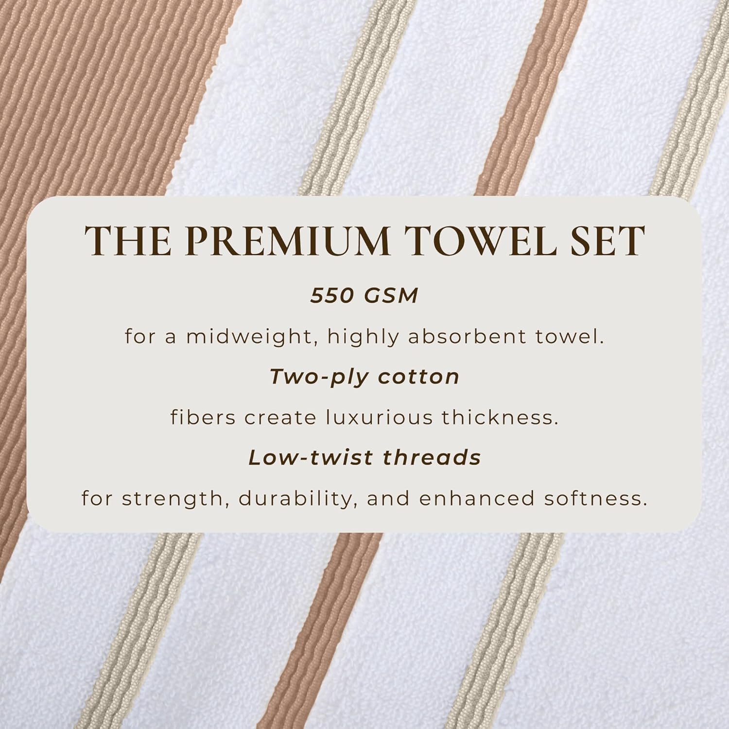 Great Bay Home Decorative Bath Towel Set 6 Piece