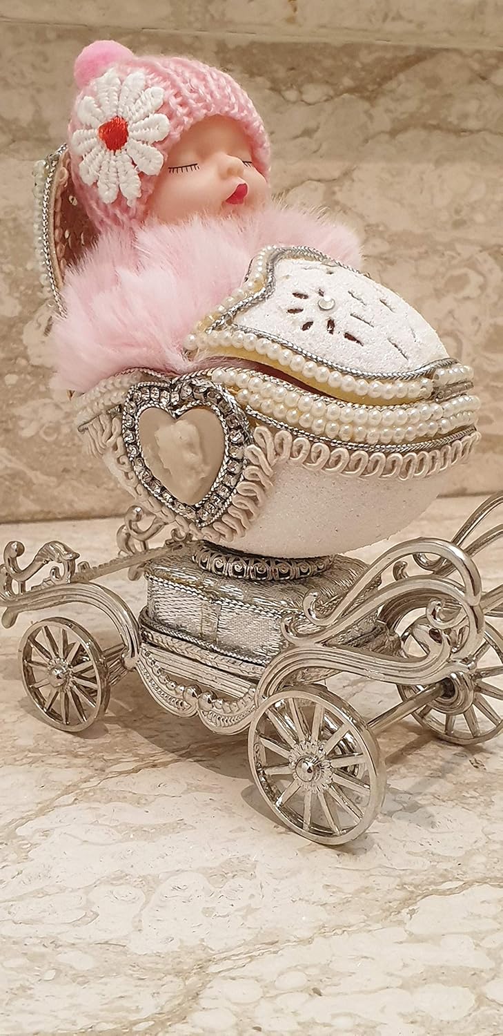 Handmade Faberge Style Princess Carriage Ornament