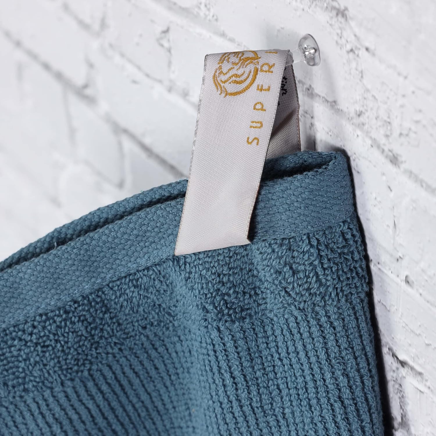 Superior Roma Cotton 6-Piece Towel Set Denim Blue