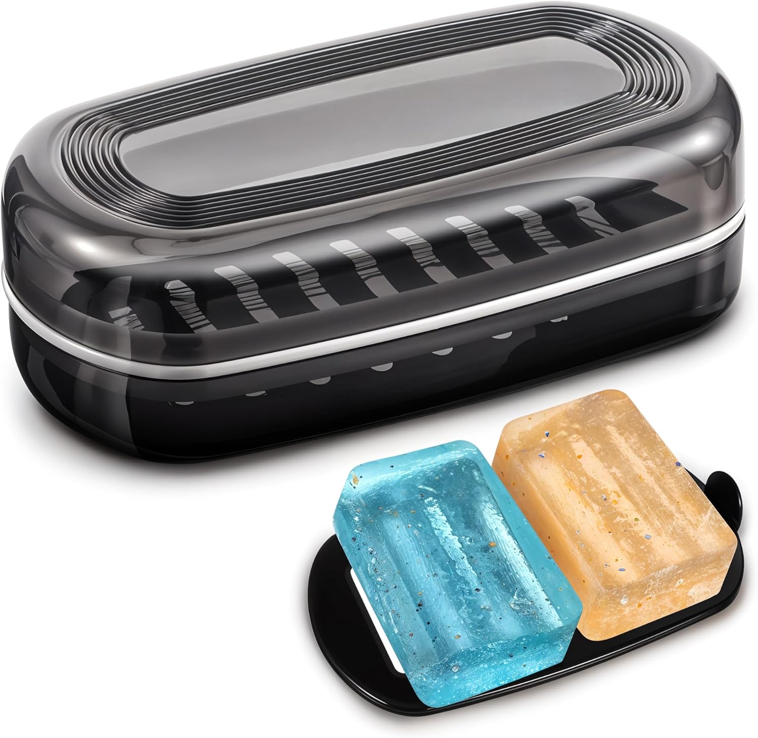 Bar Soap Travel Case with Lid and Drainage