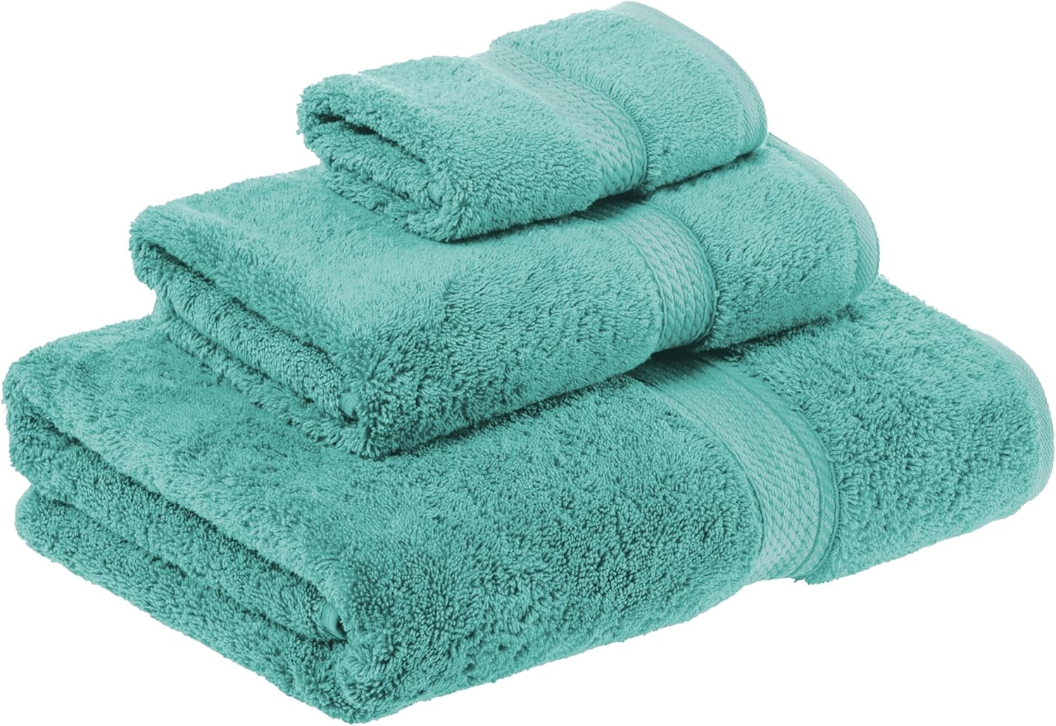 Superior Madison Turquoise Egyptian Cotton 3-Piece Towel Set