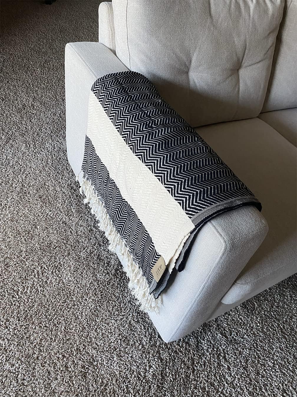 Loop Linen Cotton Beach Towel - Large Soft Stylish 1
