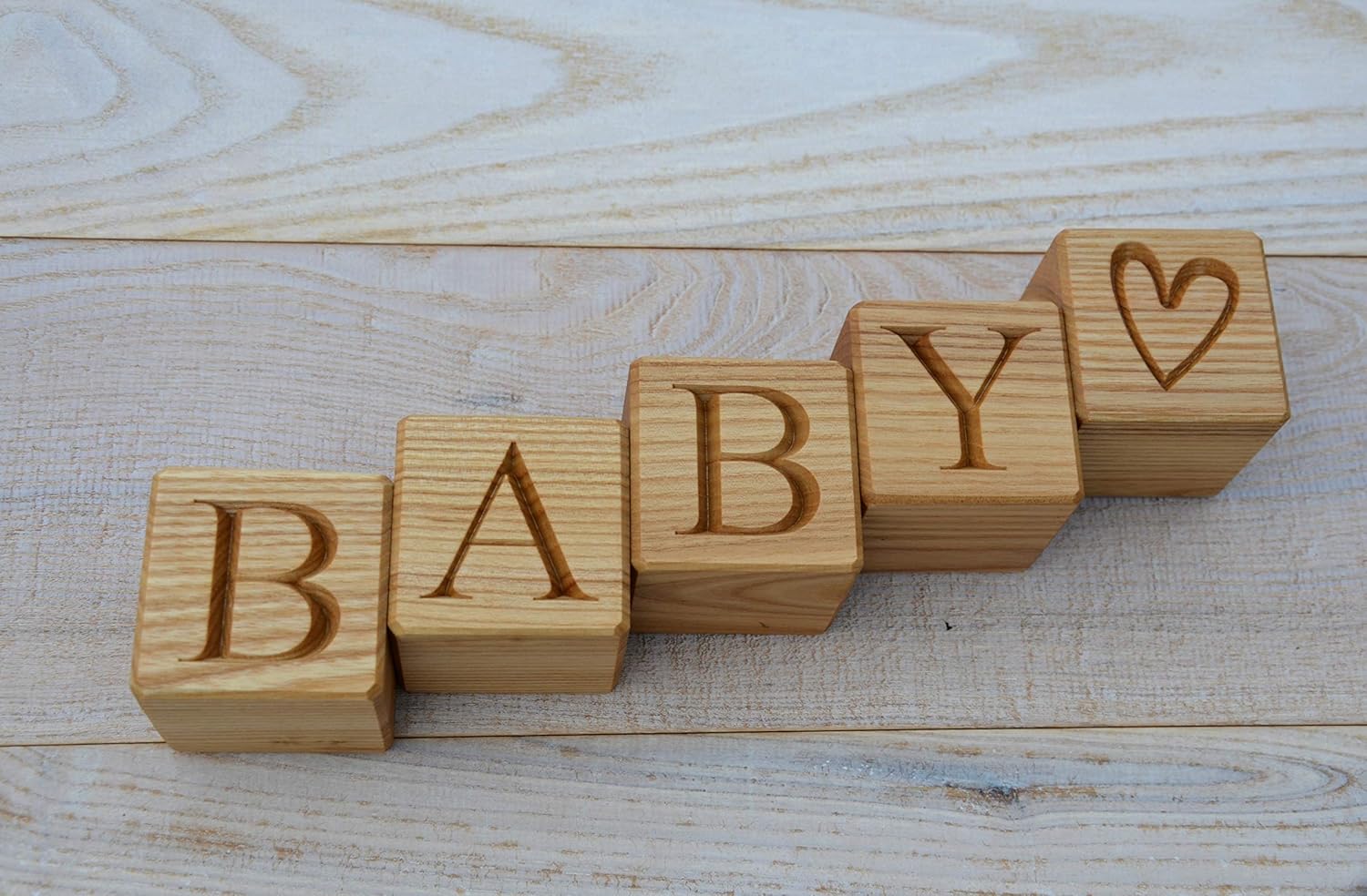 Personalized Wood Letter Blocks for Baby 1