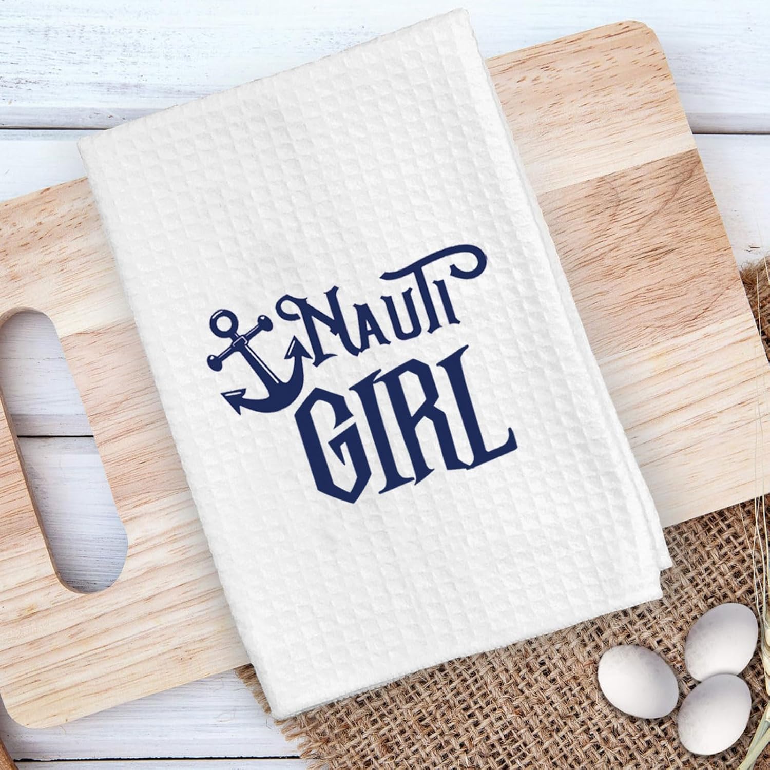 ZJXHPO Nauti Grl Beach Kitchen Towel