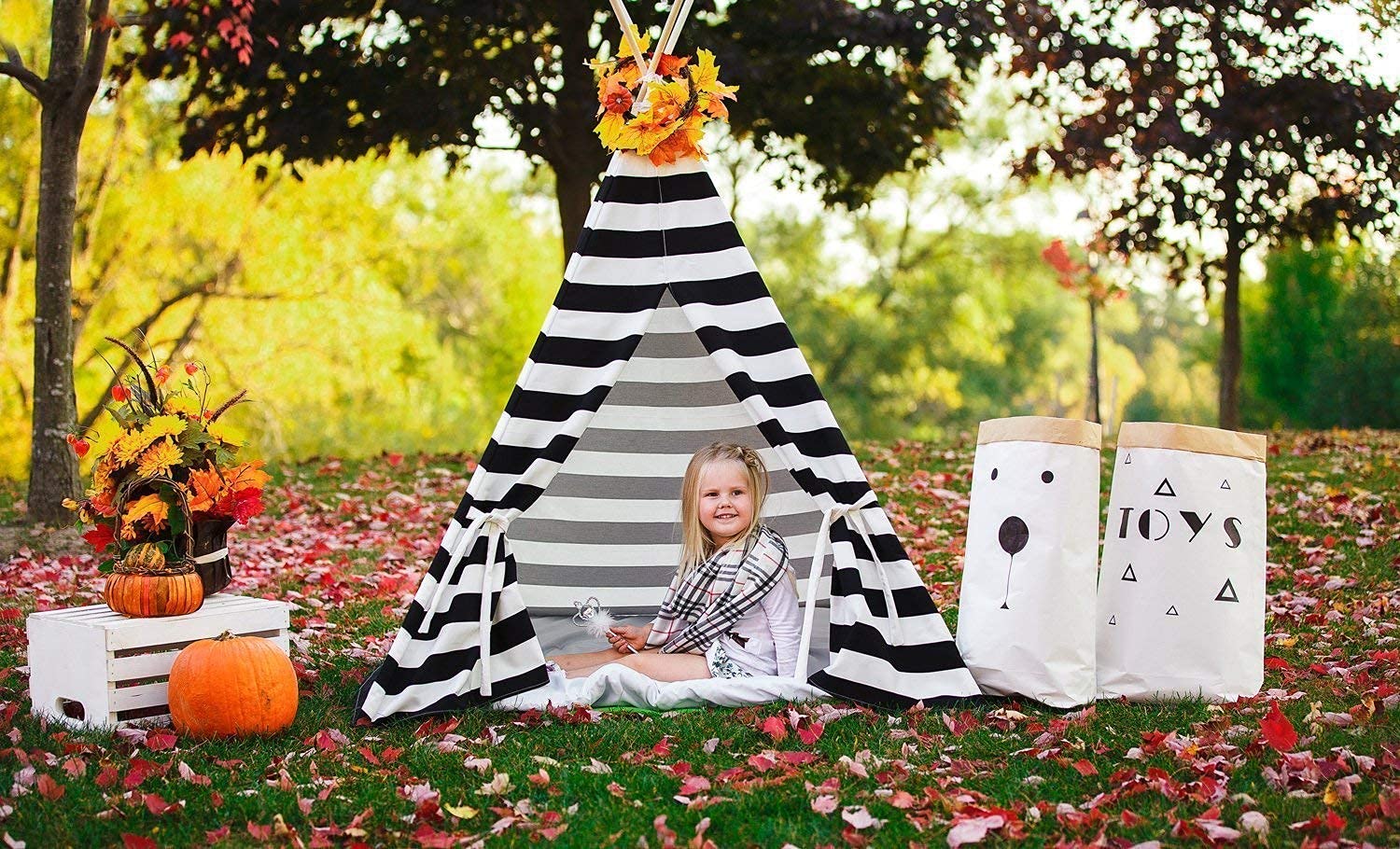 Heavy Duty Kids Teepee Tent 3 Sizes Playhouse Fort