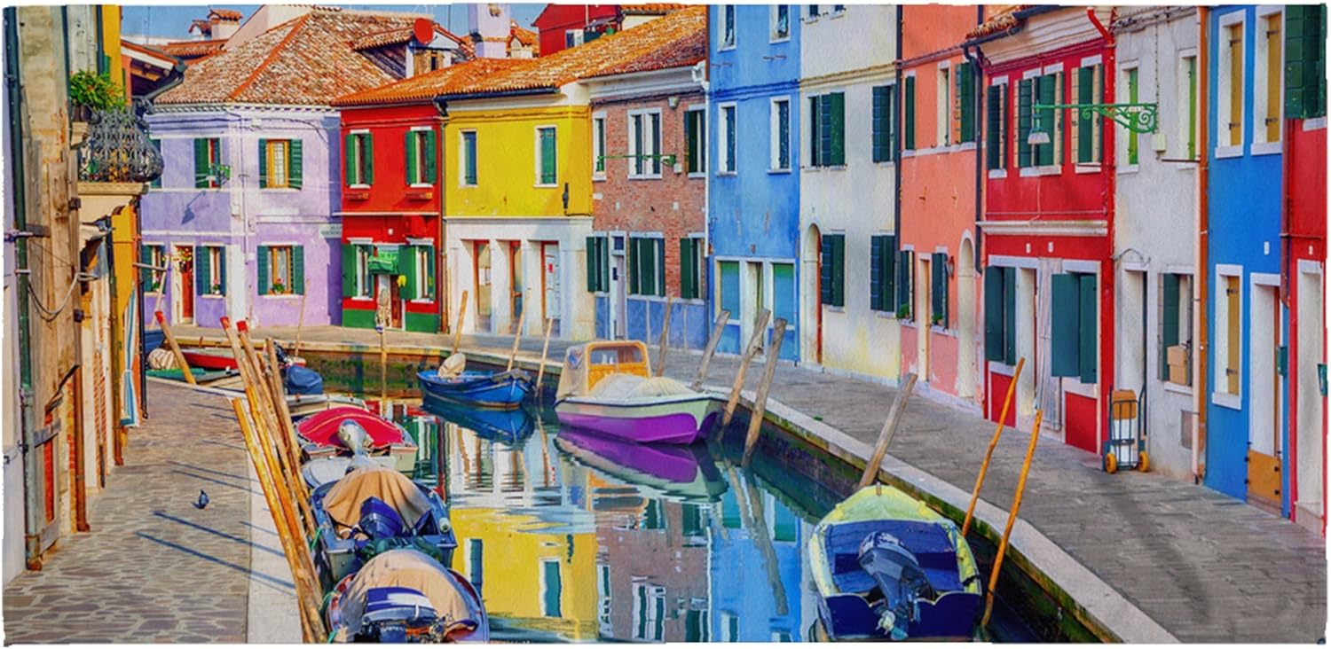 PS I Love Italy Beach Towel - Burano Design