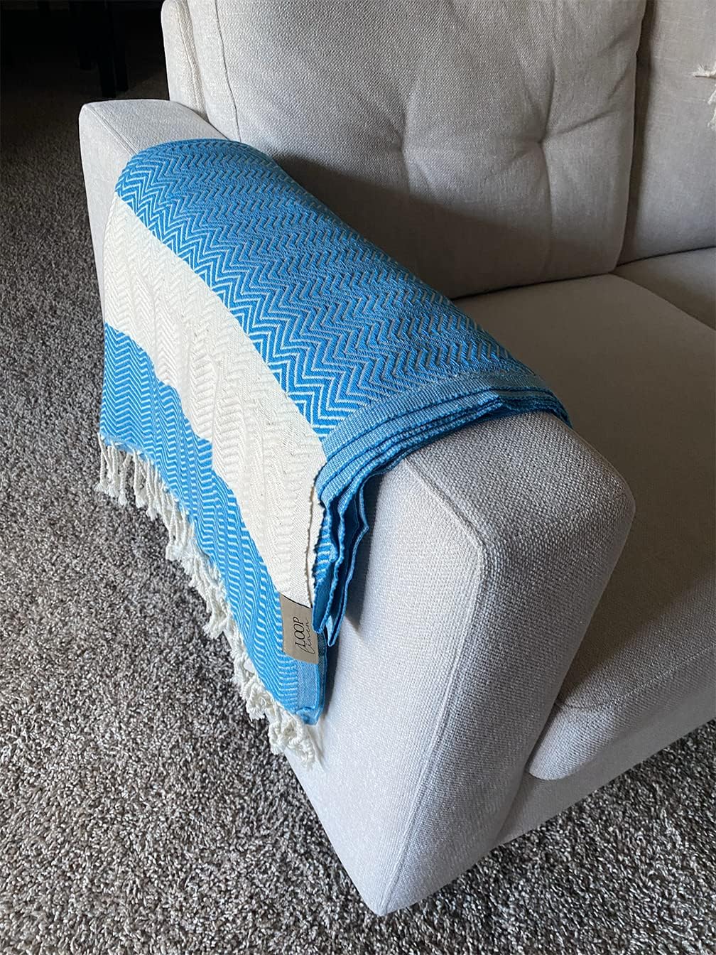 Loop Linen Cotton Beach Towel - 100 Turkish Cotton Soft Stylish