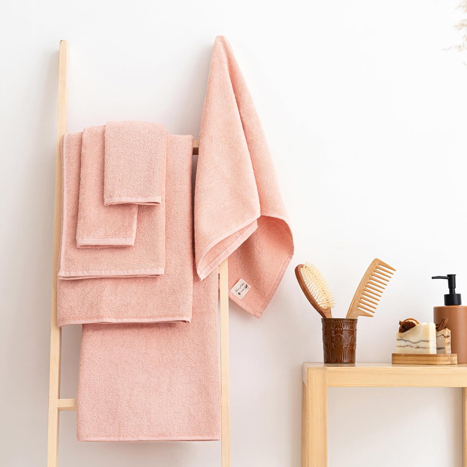 DREAMY RIKKA 6-Piece Turkish Towel Set with Coresoftair Technology