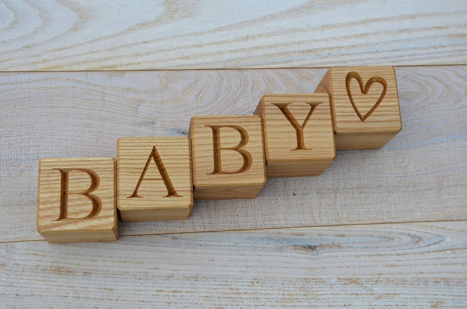 Personalized 2 Inch Wood Letter Blocks - Baby Name Blocks